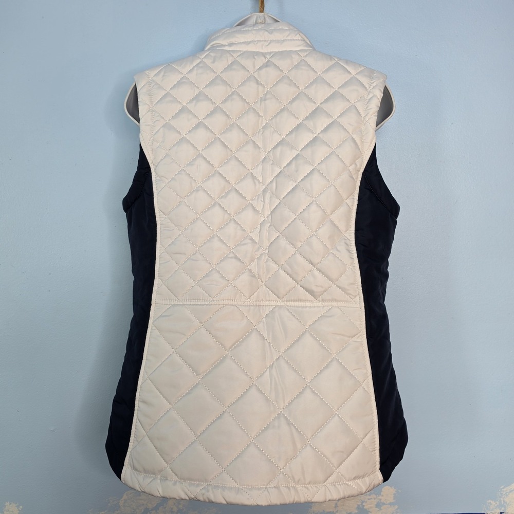 Seahawks Official NFL Team Womens M Puffer Vest Quilted White Jacket Full Zip - Picture 4 of 14